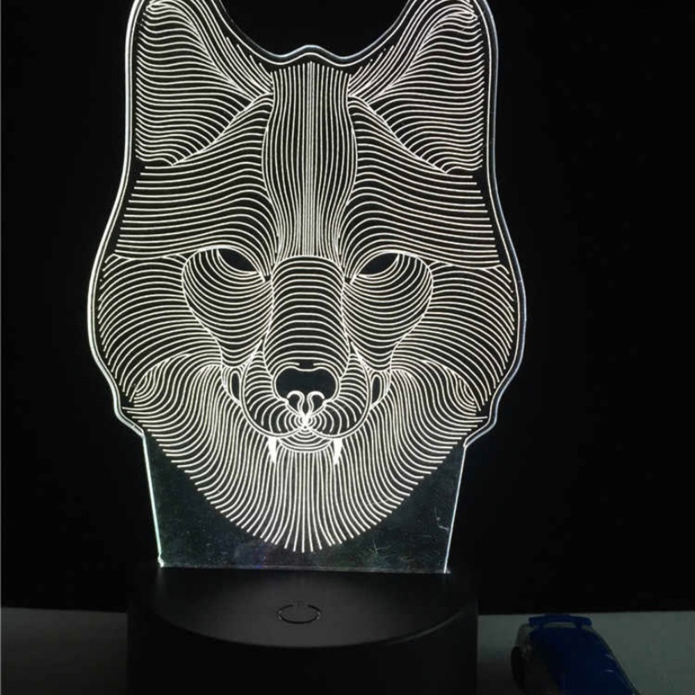 Led light wolf